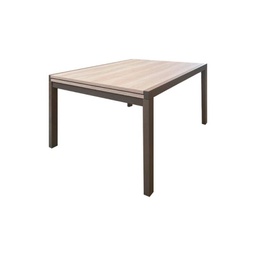 [FZ79326] Tavolo rettangolare Korallo allungabile larice grigio e olmo 120x90x76h