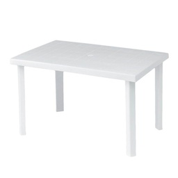 [333388] Tavolo rettangolare per esterno 120x80x72 H cm bianco Calaf