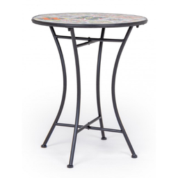 [19905138] Tavolo rotondo Paloma con piano in ceramica D60 da esterno