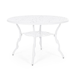 [1943200] Tavolo tondo bianco diametro 110 cm. Victoria Bizzotto