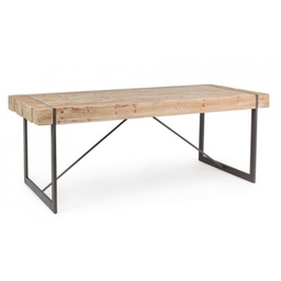[B0740299] Tavolo urban industriale Garrett con piano in legno