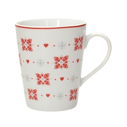 [1908394] Tazza mug in porcellana Tognana OLIMPIA VICHY Multicolor 380 cc