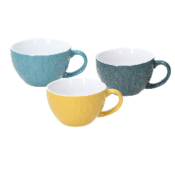 [19907760] Tazze colazione 360 cc Maya Stoneware multicolore