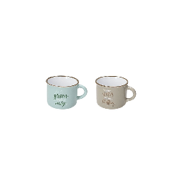 [19913651] Tazzina Da Caff&amp;egrave; Senza Piattino 100 Cc Natural Love Stoneware Multicolor