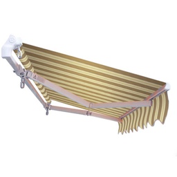[1918866] Tenda da sole reclinabile e avvolgibile Panarea 4 x 2,5 metri colore beige e marrone Verdelook