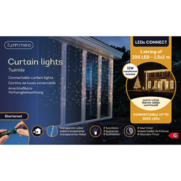 [20035692] Tenda led Connect Curtain lights 200 led 1,5x2 metri