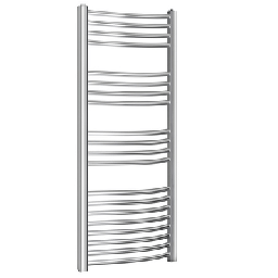 [DFLEX-432-HKC150-C40] Termoarredo curvo cromato Kalura - H 1500 - Int. 400 - L 450