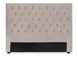 [B0747003] Testiera Letto Caspar Grigio Chiaro 160