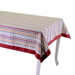 [V7919680000] Tovaglia london bordo cm5 bordeaux rettangolare cm140x240