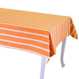 [V7921430000] Tovaglia pop righe arancione rettangolare cm140x240
