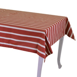 [V7903490000] Tovaglia pop righe bordeaux cm140x180