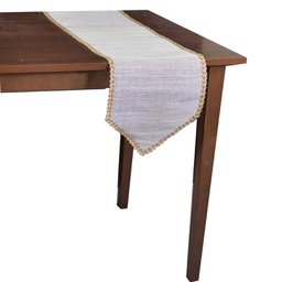 [V1305070000] Tovaglia runner tessuto bianco rettangolare cm30x150