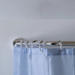 [3FTU900060] Tubo reggitenda in alluminio 80x80 cm cromo
