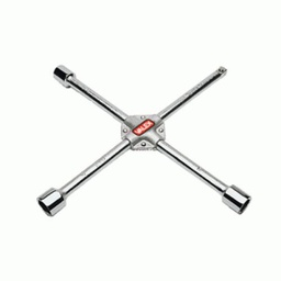 [333047] Valex Chiave Croce Smonta Gomme Pneumatici Attacco 1-2&quot; Bussola 17-19-21 mm.