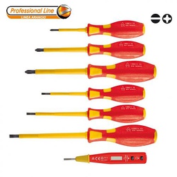 [VAL1463639] Valex set cacciaviti elettricista isolati 1000V cercafase digitale serie 7 pezzi.