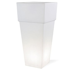 [SOV692/02] Vaso Quadrato E27  linea lounge  bianco