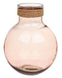 [B0202715] Vaso Vt Rotang Rosa Antico H34,5
