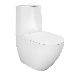 [DFLEX-182-B470] Vaso monoblocco a filo muro con fissaggi nascosti