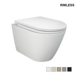 [DFLEX-182-F411-GM] Vaso sospeso Feeling Rimless grigio opaco