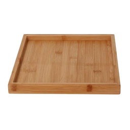 [V5036090000] Vassoio bambù naturale quadro cm 25x25h2