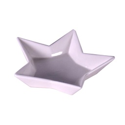 [V61047300BI] Vassoio ceramica bianco stella cm22x22h4,3