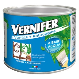 [DFL9300792] Vernice Antiruggine Base Acqua 'Vernifer' Ml. 500 - Grigio Perla Brill.(4608)