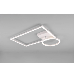 [20009110] Verso Plafoniera Led Bianca Con Snodo Ed Intensita' Regolabile Con Interruttore L. 63Cm Moderno Led