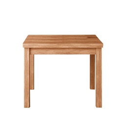 [1992343-A] Tavolo pranzo noce country apribile libro in legno nobilitato cm 90x90-180