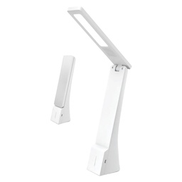 [DFL8121630]  Lampada Da Tavolo Ricaricabile A Led 4 Watt - Colore Bianco/Argento Vtac