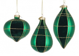 [B0970714] 12x Pendaglio Velvety Verde Ass3