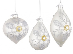 [B0934202] 12x Pendaglio Vt Floret Bianco Ass3