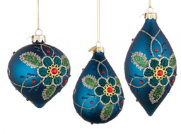[B0934205] 12x Pendaglio Vt Floret Blu Ass3
