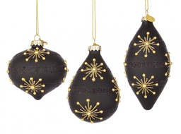 [B0937318] 12x Pendaglio Vt Glimmer Nero