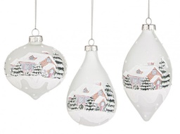 [B0923577] 12x Pendaglio Vt Village Bianco Ass3