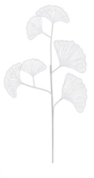 [B0922767] 12x Ramo Ginkgo Biloba X6 Bianco H60Cm