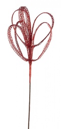 [B0932910] 12x Ramo Joseline Rosso H65Cm