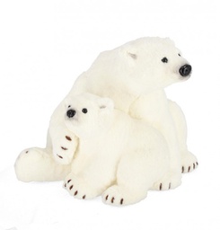 [B0971204] 1x Famiglia Orso Bobby Seduto 46X38H