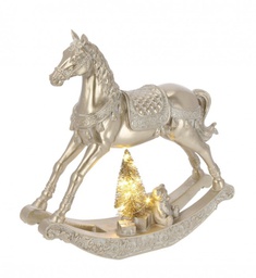 [B0971508] 2x Cavallino A Dondolo Edwyn Champagne H29