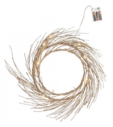 [B0934567] 2x Corona Glad 24Led Champagne Classic D60