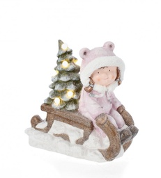[B0971013] 2x Decorazione Glenna Bimba Ros C