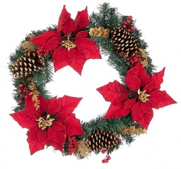 [B0934844] 4x Corona Josie Poinsettia Rosso D55