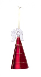 [B0970722] 8x Pendaglio Angelo Vt Velvety Rosso H17,7