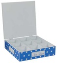 Campana metallo bianco cm14,5x11h9,5