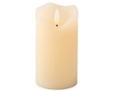 Candela LED a Stoppino Ondulato in Cera Stabile per Uso Interno H 13 x Ø 7 cm