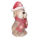 Cane resina led cappello rosso cm22x19,5h40