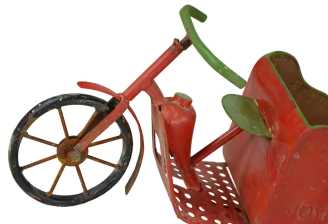 Carrello rosso nbg-0031 cm. 18 x 64 h 25