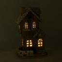 Casetta legno con led naturale cm19x14h31