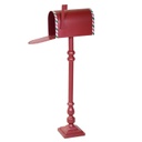Cassetta posta metallo rosso cm32,5x16h100