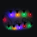 Catena 10 LED E27 Multicolor 24V 220V 5 metri