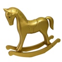 Cavallo a dondolo legno oro cm37x8h32